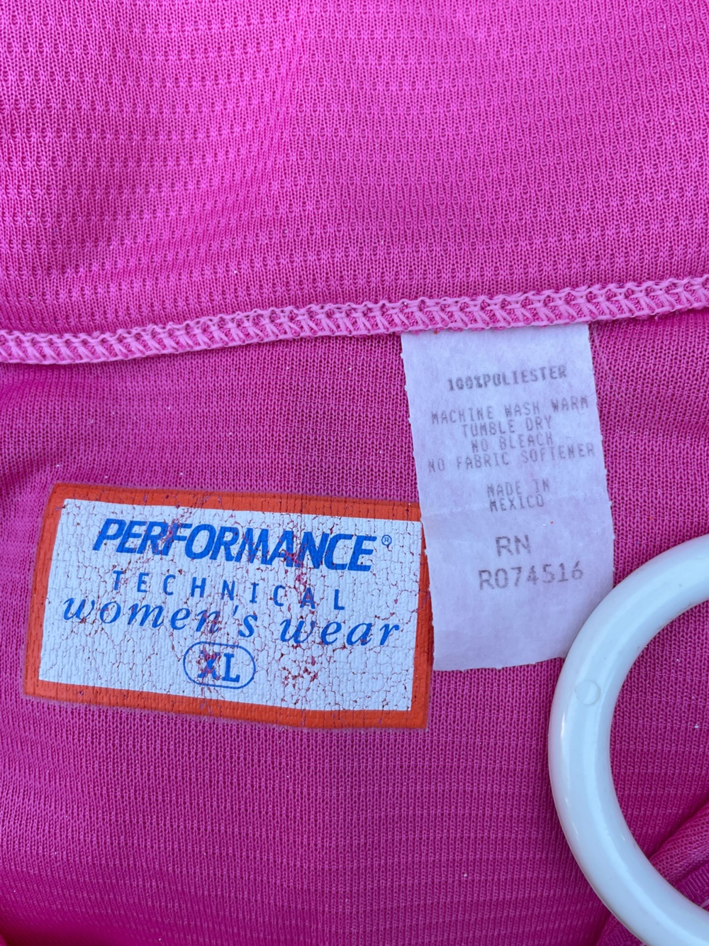 Performance Technical Women’s Half-Zip Cycling Long Sleeve Jersey, Size XL, Pink - Picture 6 of 6
